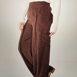 SO Goods for Life High Rise Wide Leg Corduroy Pants